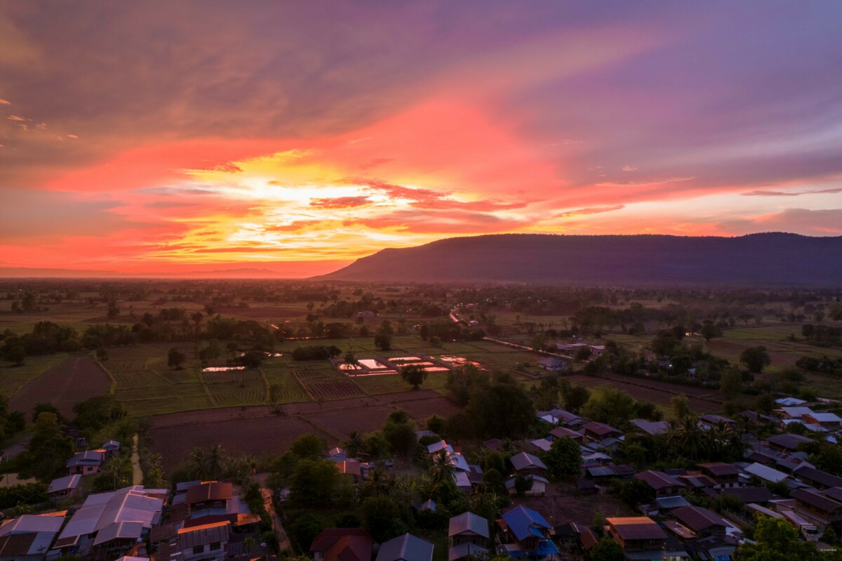 Sonnenuntergang bei Chum Phae