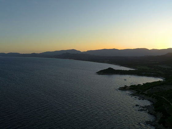 Sonnenuntergang Capo Ferrato Sardinien