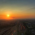 Sonnenaufgang in Oberhausen