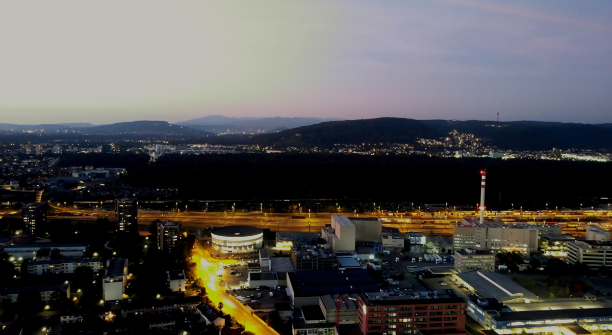 Sonnenuntergang über Basel (Mavic 2 Enterprise Dual)