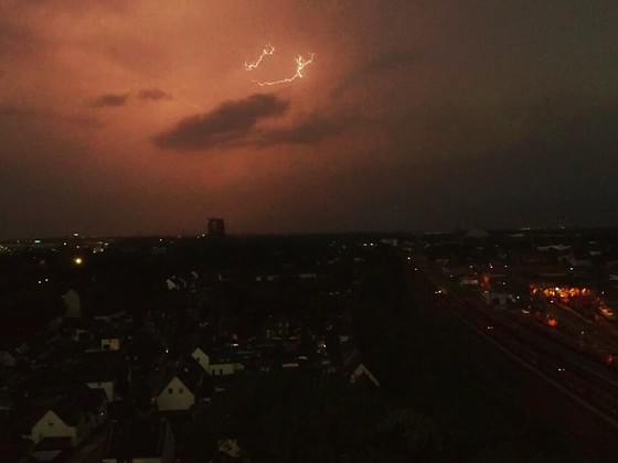 Gewitter über Oberhausen